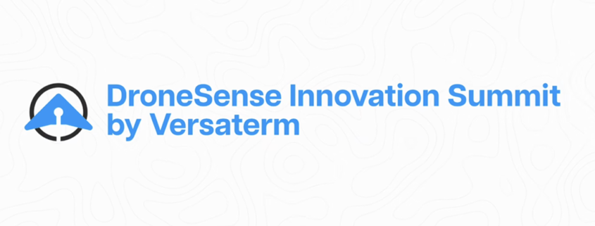 DroneSense Innovation Summit by Versaterm logo — featuring the DroneSense icon alongside event branding for the 1st Annual summit, April 20–22, 2026, Scottsdale, Arizona. Title: DroneSense Innovation Summit by Versaterm | April 2026